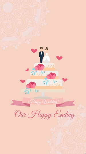 Wedding Cake Mobile Wallpaper