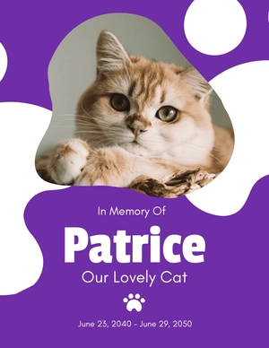 Pet Memorial Flyer Template