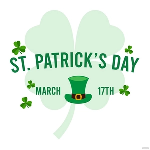 St. Patrick's Day Text Vector