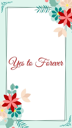 Wedding Frame Mobile Wallpaper