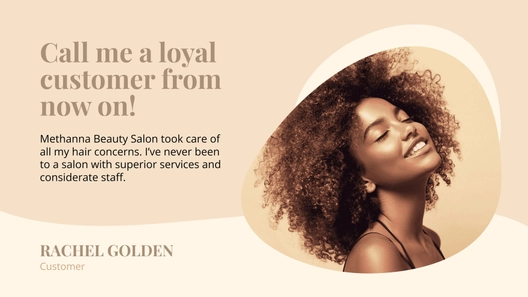 Beauty Salon Testimonial Template