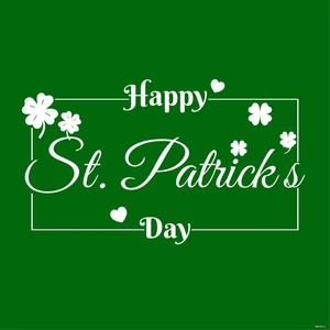 White St. Patrick's Day Vector