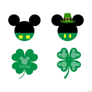 Disney St. Patrick's Day Vector