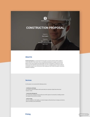 Construction Proposal Template