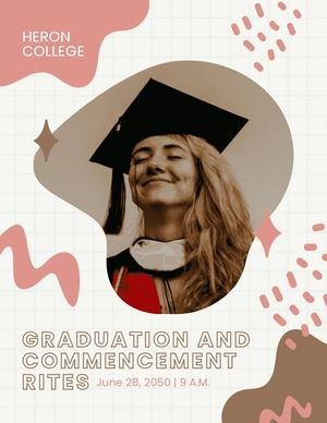 Graduation Announcement Flyer Template