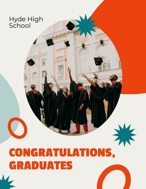 Graduation Congratulations Flyer Template