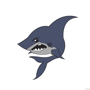 Angry Shark Vector