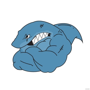 Strong Shark Vector