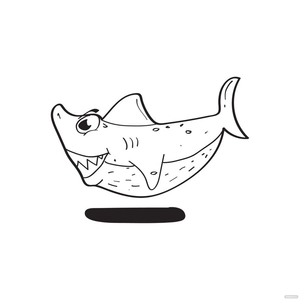 Doodle Shark Vector