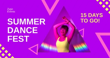 Free Event Countdown Facebook Post Template to Edit Online