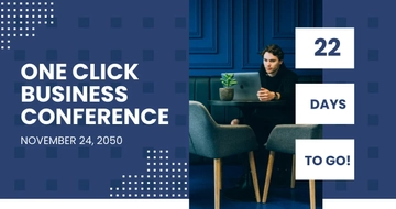 Free Conference Countdown Facebook Post Template to Edit Online