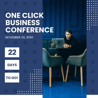 Free Conference Countdown Instagram Post Template to Edit Online