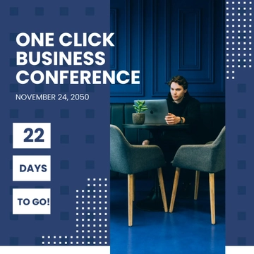 Free Conference Countdown Linkedin Post Template to Edit Online