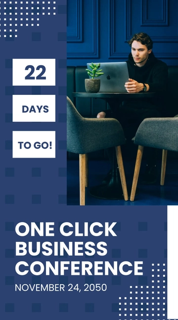 Free Conference Countdown Whatsapp Post Template to Edit Online
