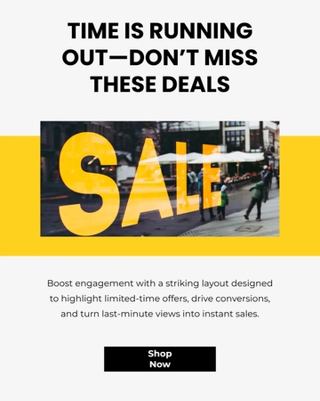 Free Sale Countdown Instagram Post Template to Edit Online