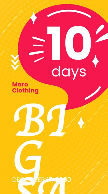 Free Sale Countdown Whatsapp Post Template to Edit Online