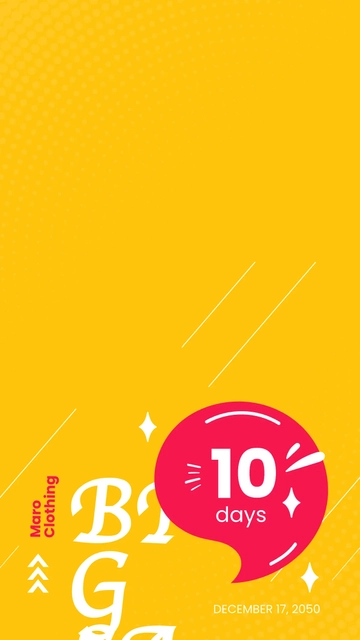 Free Sale Countdown Snapchat Geofilter Template to Edit Online