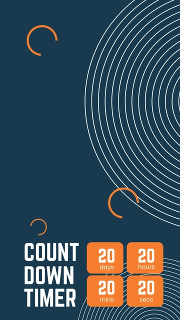 Free Countdown Timer Snapchat Geofilter Template to Edit Online