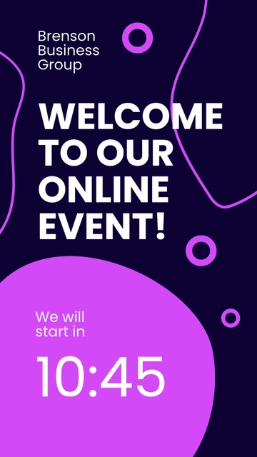 Free Welcome Countdown Instagram Story Template to Edit Online