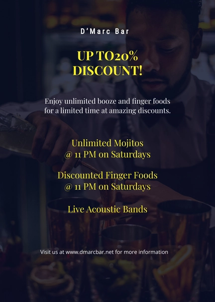 Happy Hour Table Tent Template