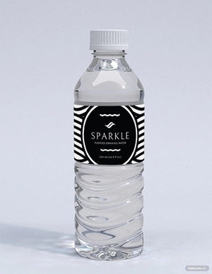 Printable Water Bottle Label Template
