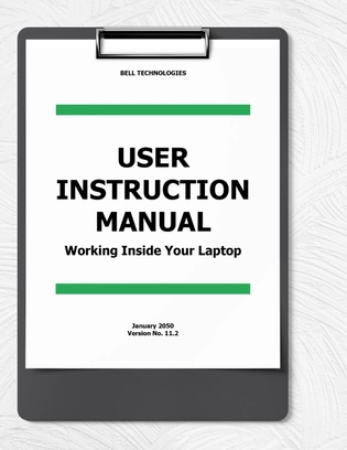 Technical Instruction Manual Template