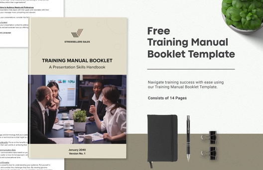 Training Manual Booklet Template