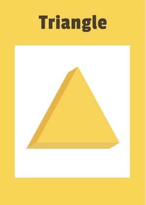 Graphic Shapes Flashcard