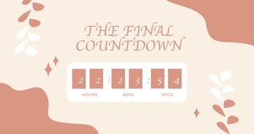 Free Final Countdown Facebook Post Template to Edit Online