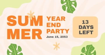 Free Party Countdown Facebook Post Template to Edit Online
