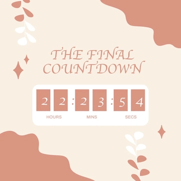 Free Final Countdown Instagram Post Template to Edit Online
