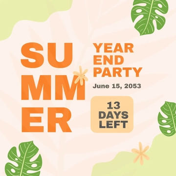 Free Party Countdown Instagram Post Template to Edit Online