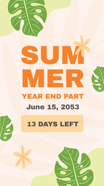 Free Party Countdown Instagram Story Template to Edit Online