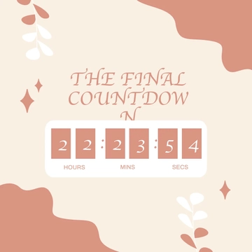 Free Final Countdown Linkedin Post Template to Edit Online