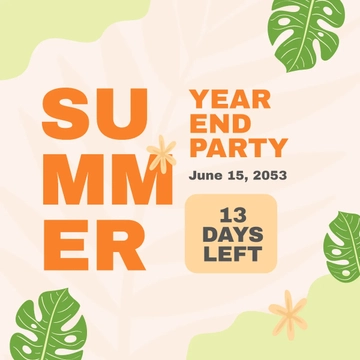 Free Party Countdown Linkedin Post Template to Edit Online