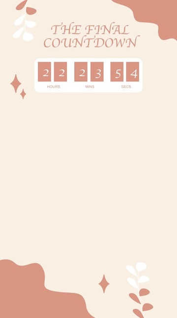 Free Final Countdown Snapchat Geofilter Template to Edit Online