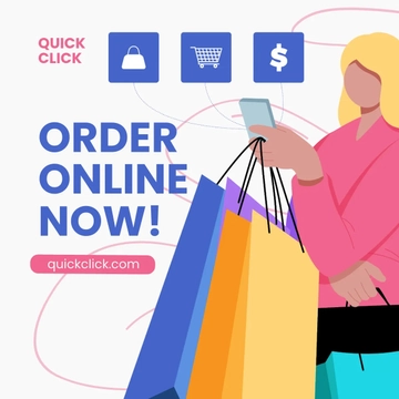 Free Online Shopping Ad Instagram Post Template to Edit Online