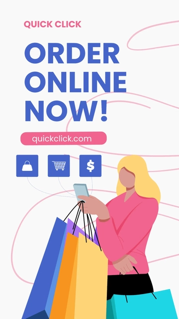 Free Online Shopping Ad Instagram Story Template to Edit Online