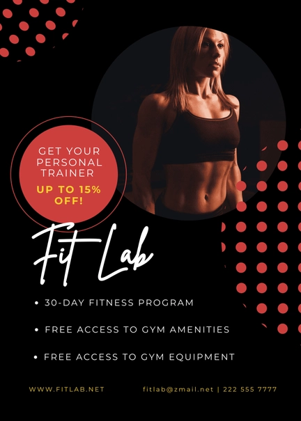 Personal Training Promotion Table Tent Template