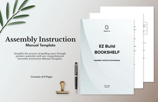 Assembly Instruction Manual Template
