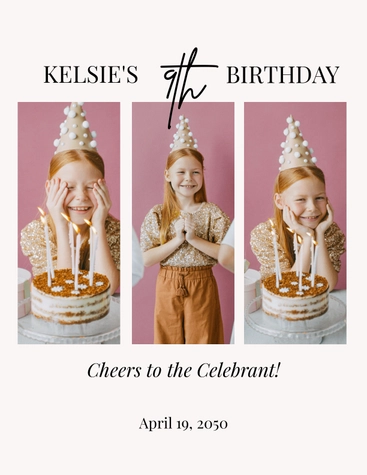 Birthday Photobook Template