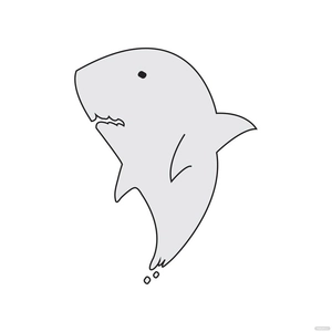 Ghost Shark Vector