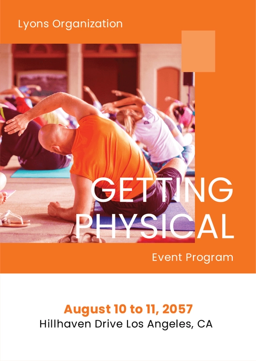 Event Program Booklet Template