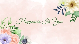 Watercolor Wedding Flower Wallpaper