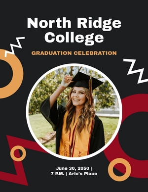 Graduation Celebration Flyer Template