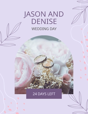 Wedding Day Countdown Flyer Template
