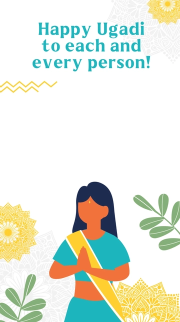 Free Ugadi Greetings Snapchat Geofilter Template to Edit Online