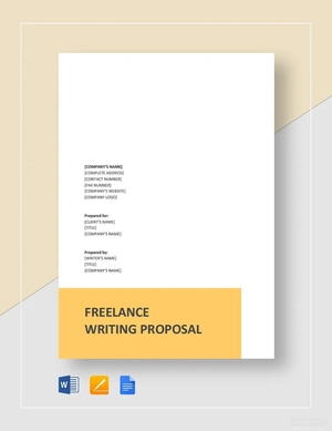 Freelance Writing Proposal Template