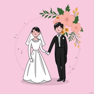 Floral Wedding Illustration