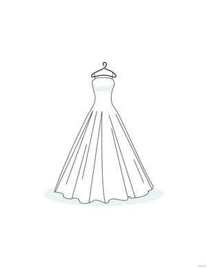 Wedding Dress Coloring Page